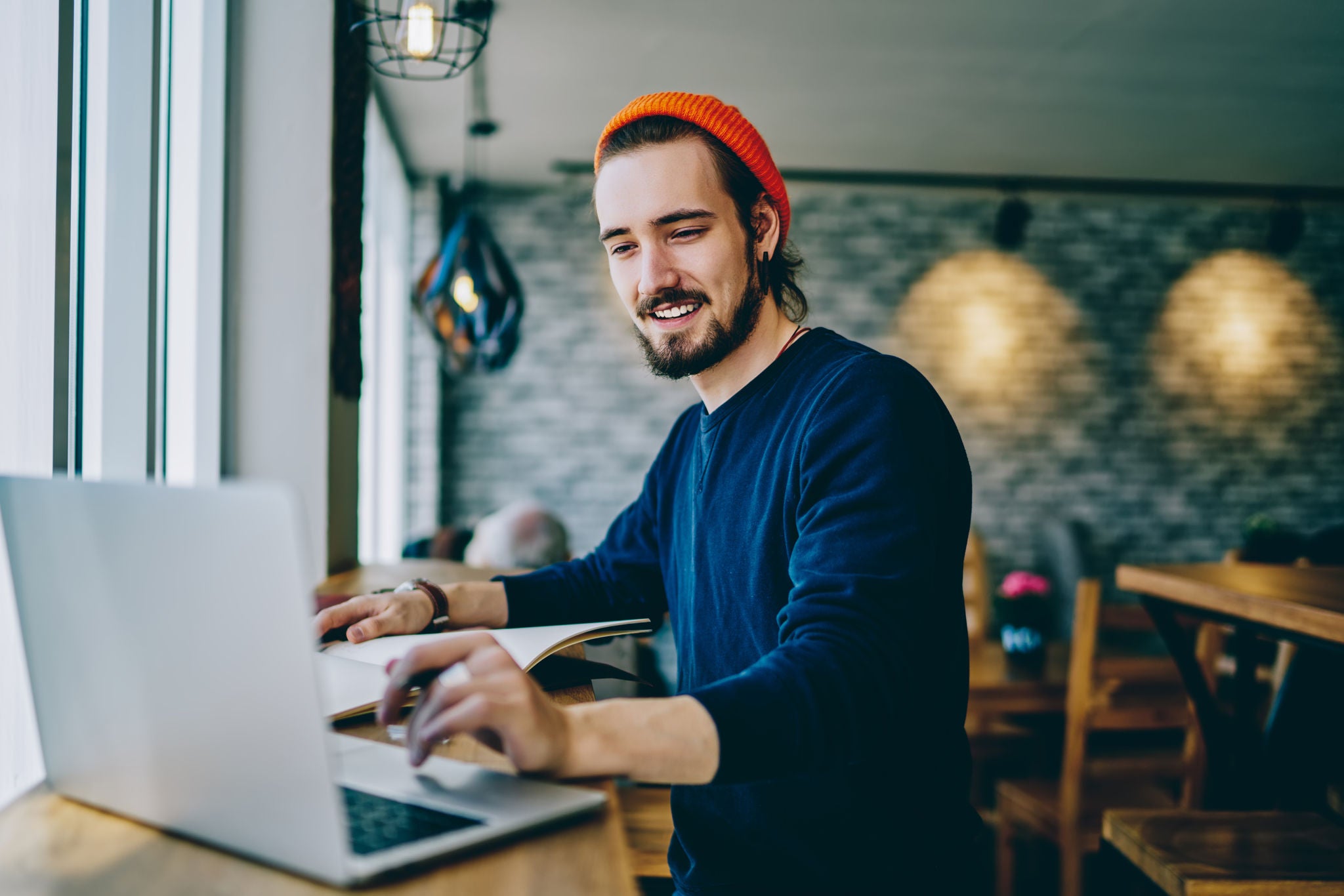 Man on computer