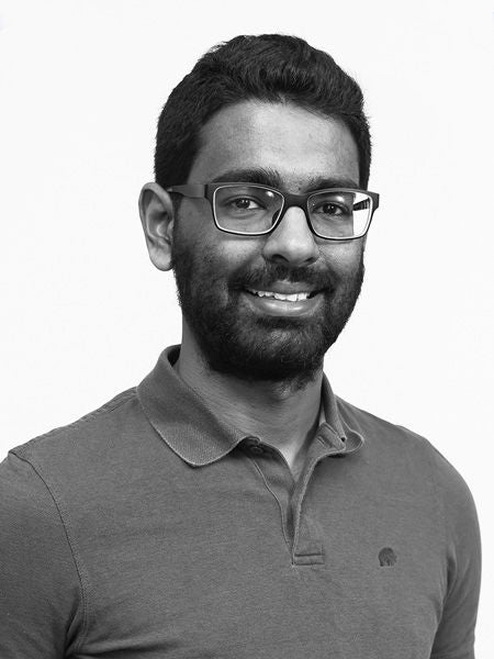 Slalom employee Jeyapaalan Arjun.