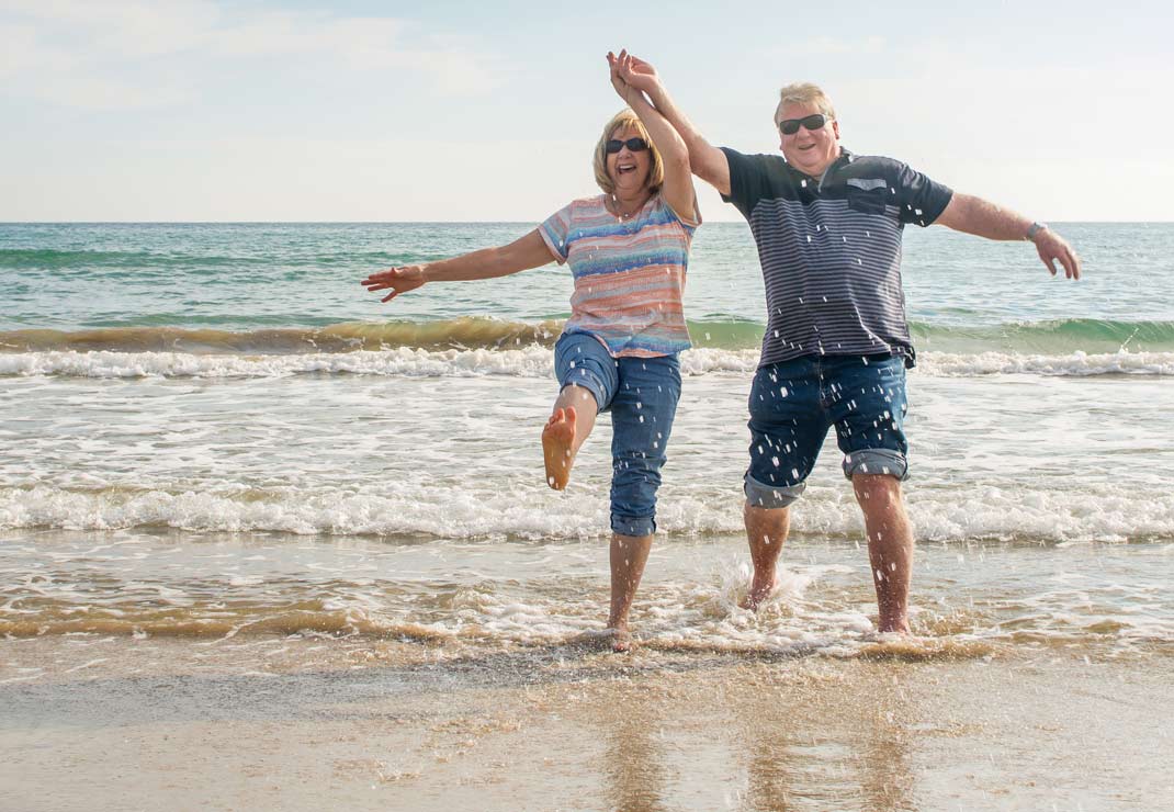 couple on beach