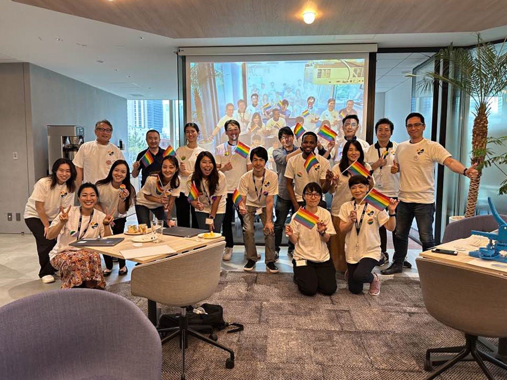 Slalom employees in Tokyo celebrate Pride month.