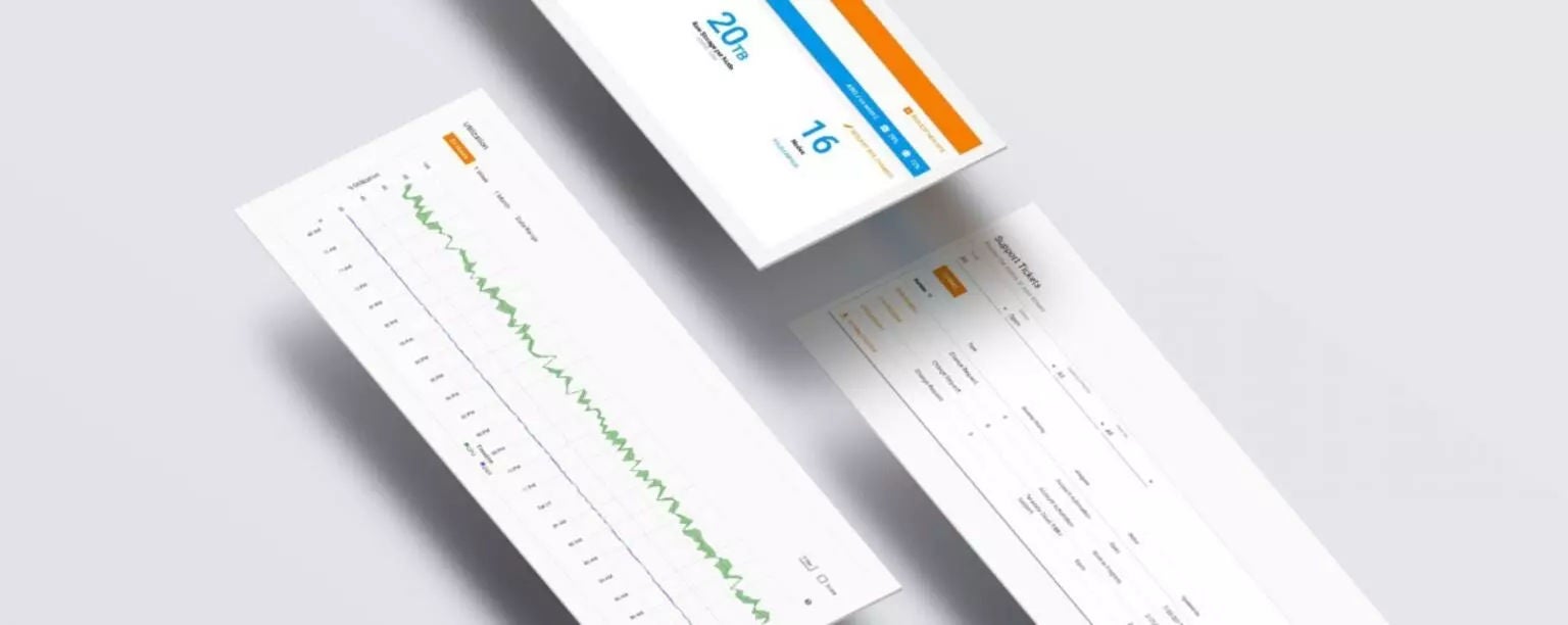 photo illustration of data charts.