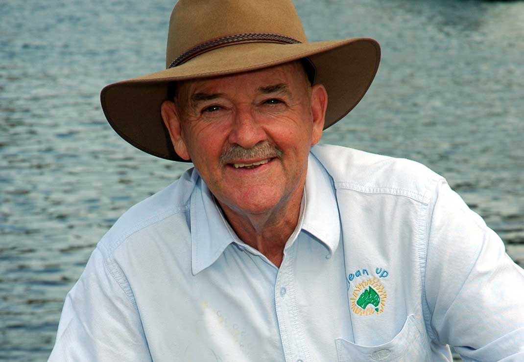 Photo of man from Clean Up Australia.